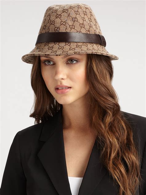 woman gucci hat|Gucci fedora hats women's.